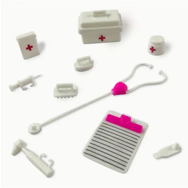 Miniature 5Pcs Stethoscope Set Pretend Equipment for 1/12 Dolls