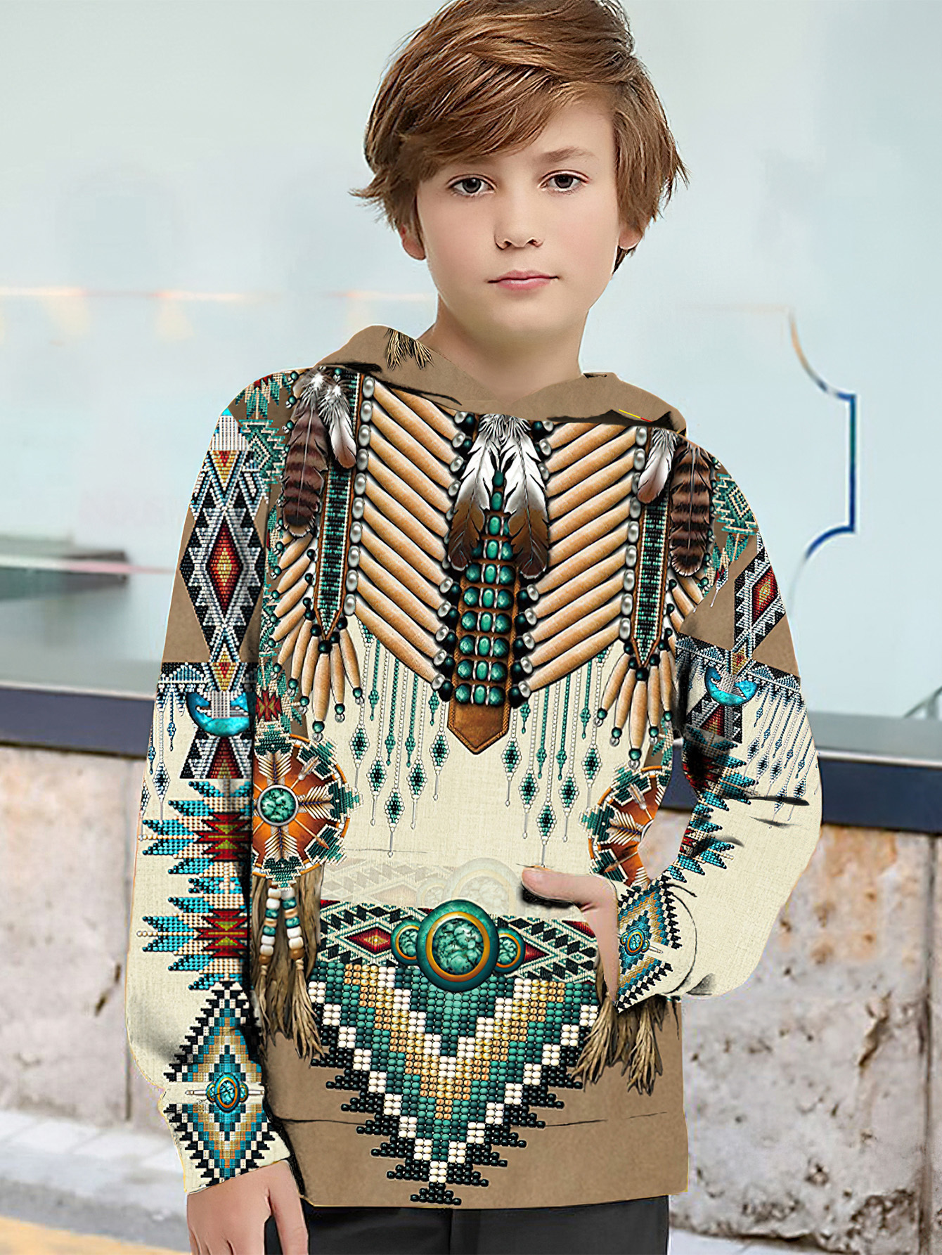 sudaderas capucha larga niños jerséi Temu Mexico