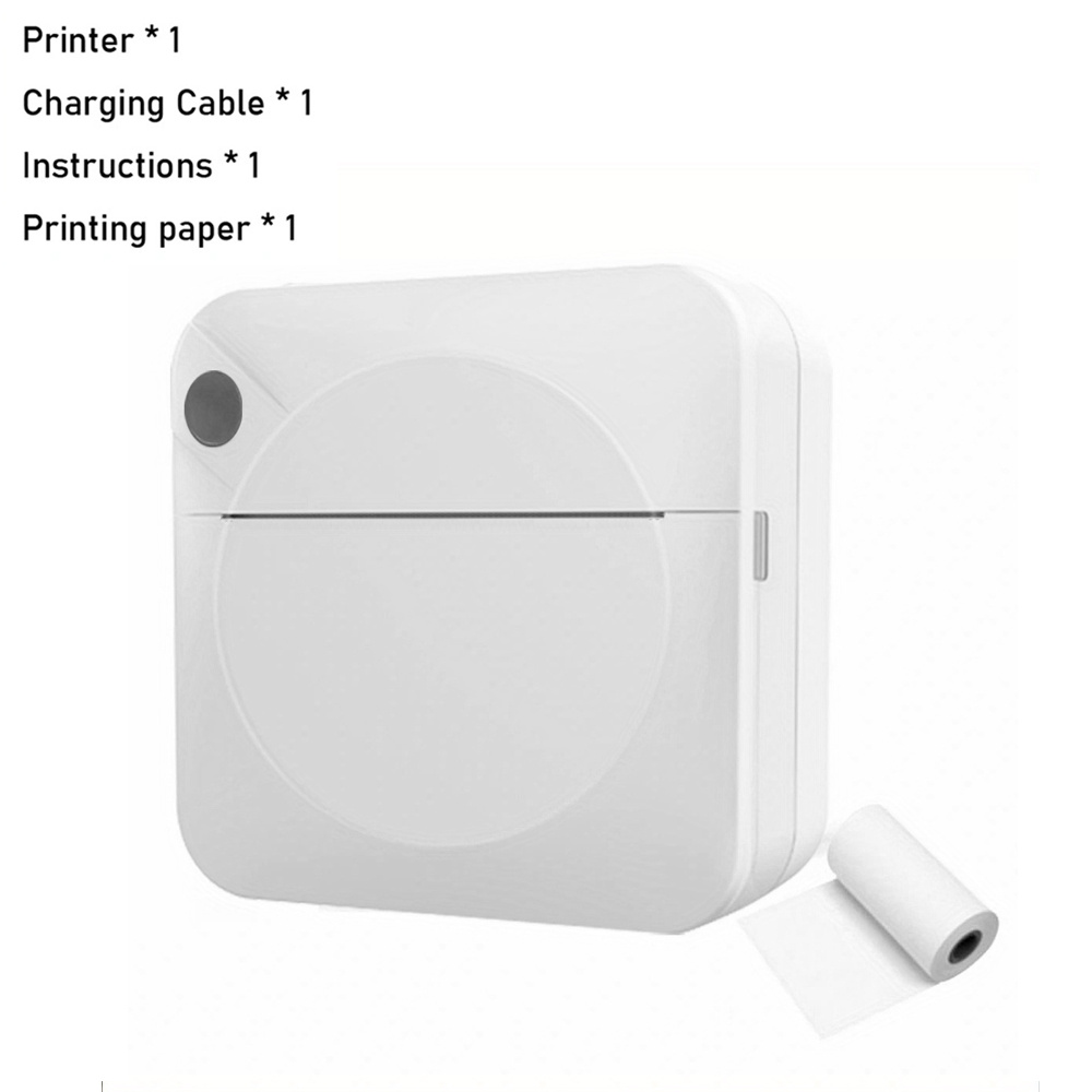 Mini imprimante Photo pour iPhone/Android, 1000 mAh, imprimante Photo  Thermique Portable avec 5 Rouleaux d'autocollants et 5 Rouleaux de Papier  Thermique : : Fournitures de bureau