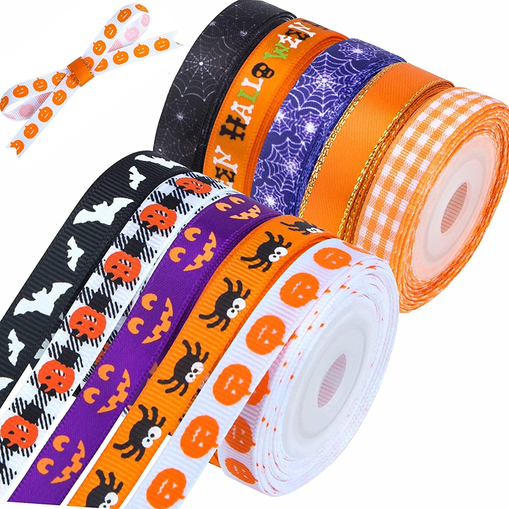 25 Yards Gift Wrapping Halloween Ribbon Ribbon For - Temu