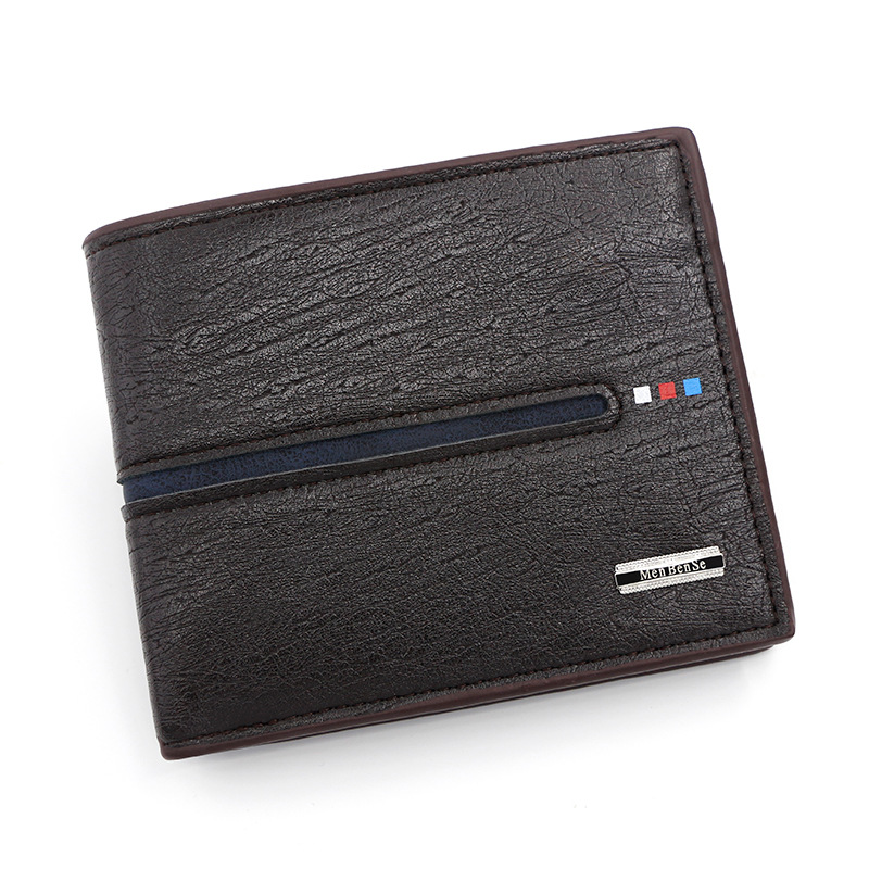 Mens Leather Short Wallet Money Clip Multi Card Card Holder Simple  Horizontal Wallet Coin Purse Gift For Men, Buy More, Save More