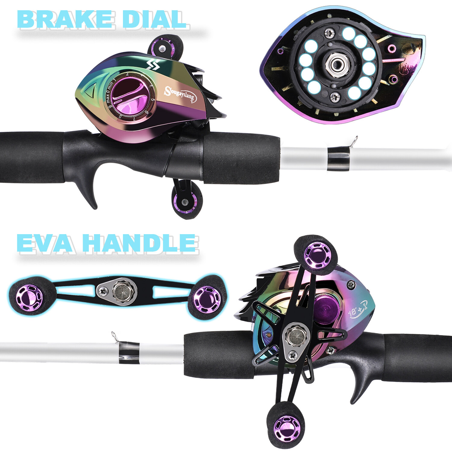 Simple Fishing Reels Eva Fishing Tackle Fashionable Hard Fishing