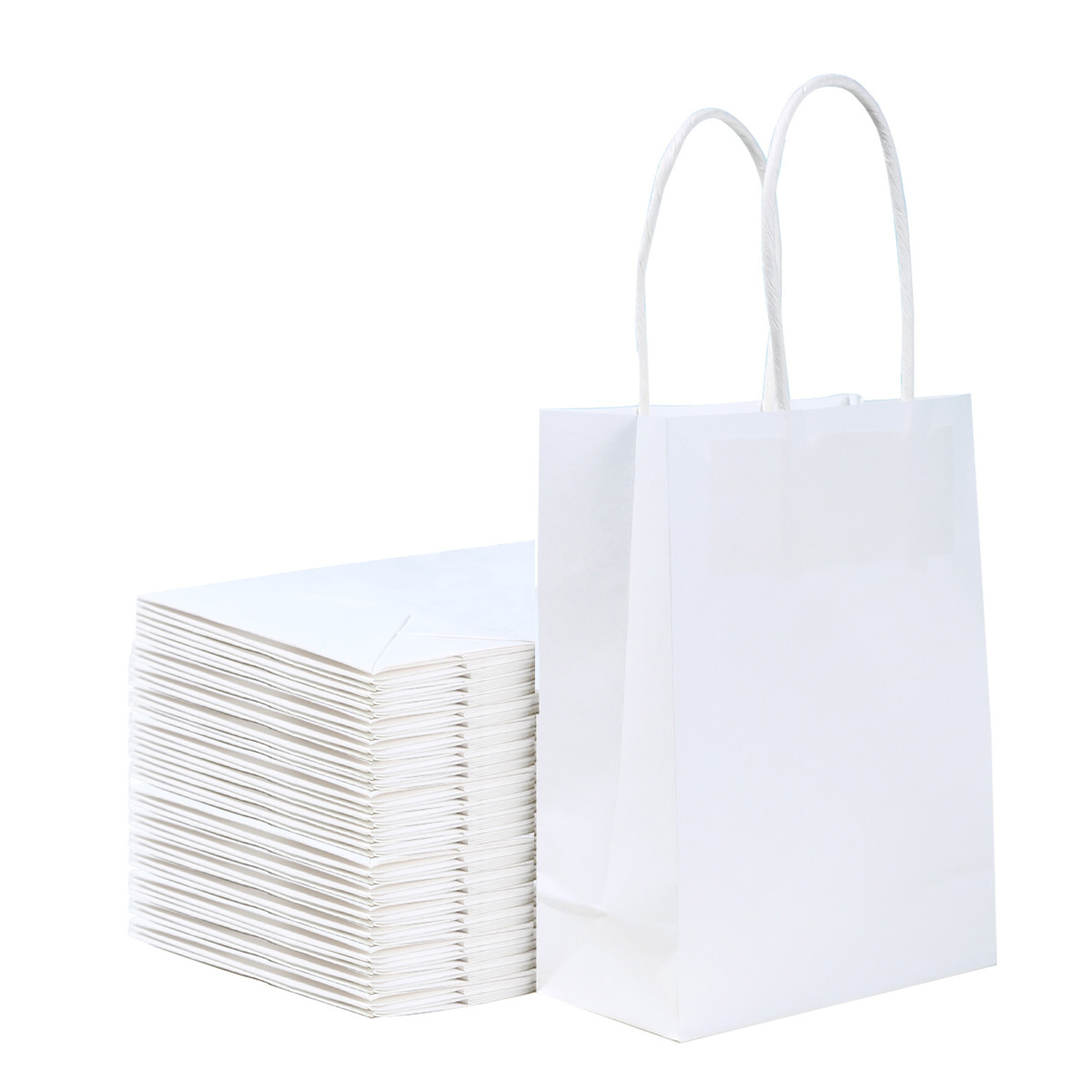 Juvale Bolsas de regalo pequeñas de papel kraft con asas para cumpleaños  (8.5 x 5.25 pulgadas, 36 unidades)