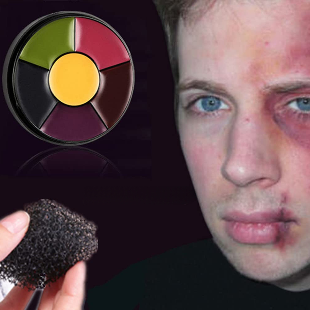 6 Color Bruise Wheel Special Effects Sfx Zombie Makeup Kit - Temu