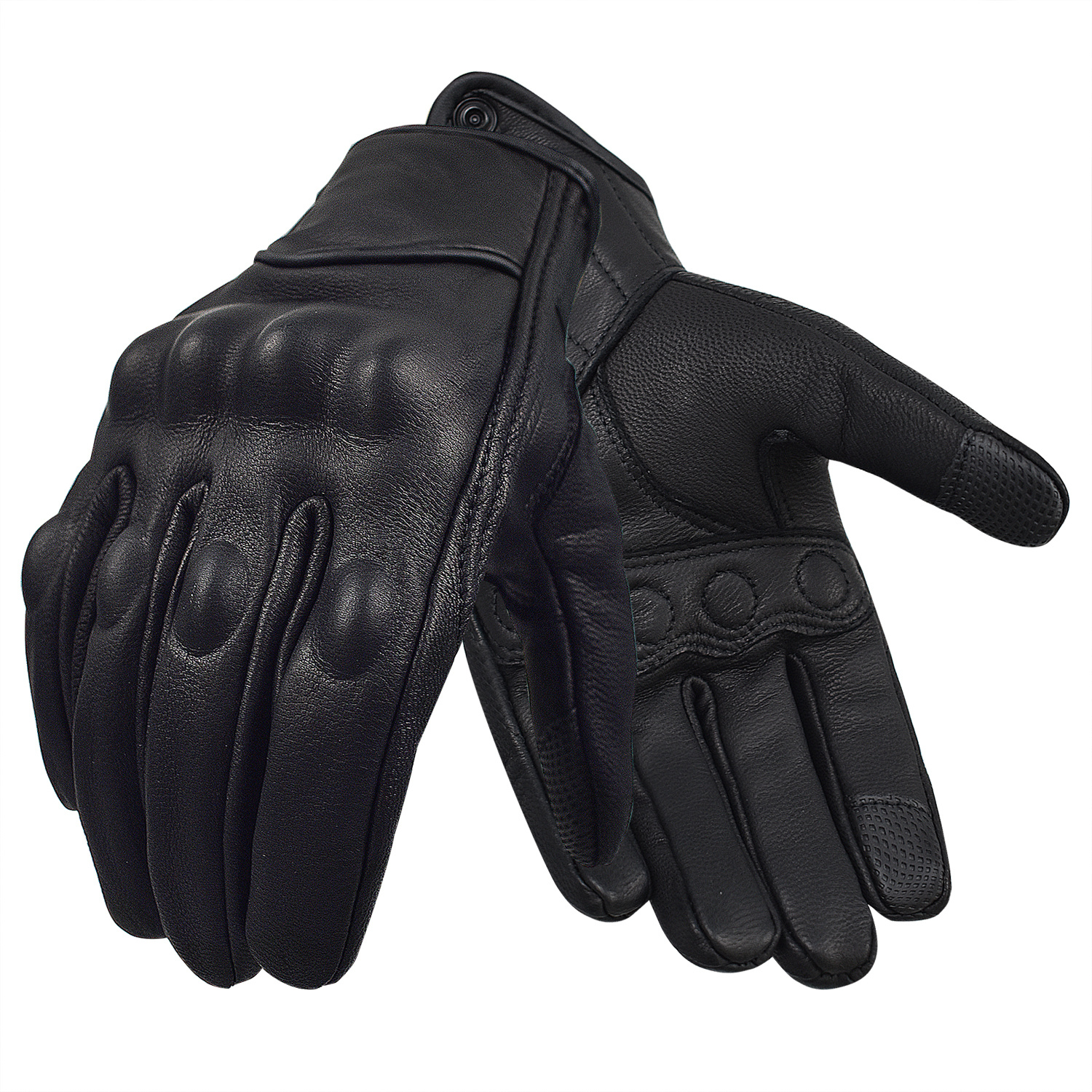 Guantes de Moto transpirables de cuero Real para hombre, protección de  fibra de carbono para Motocross, Gant, Verano - AliExpress