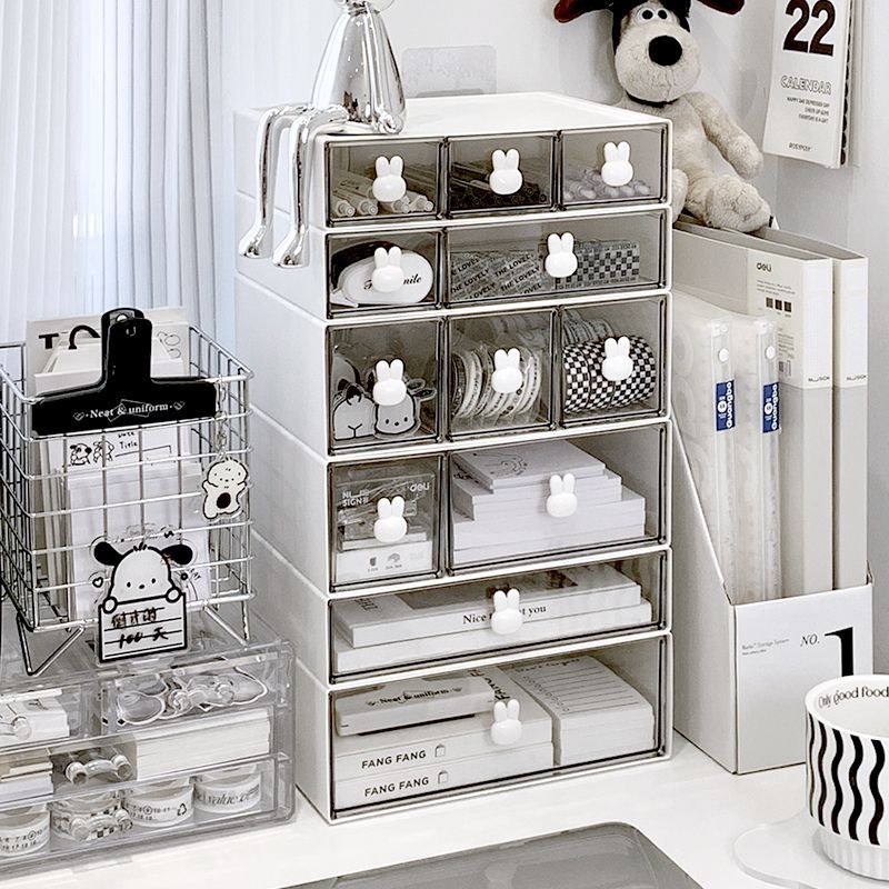 Transparent Drawer style Desktop Storage Box For - Temu