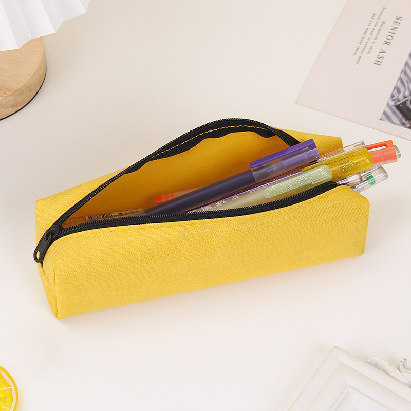 Simple Pencil Case Solid Color Pencil Pouch Stationery Case - Temu