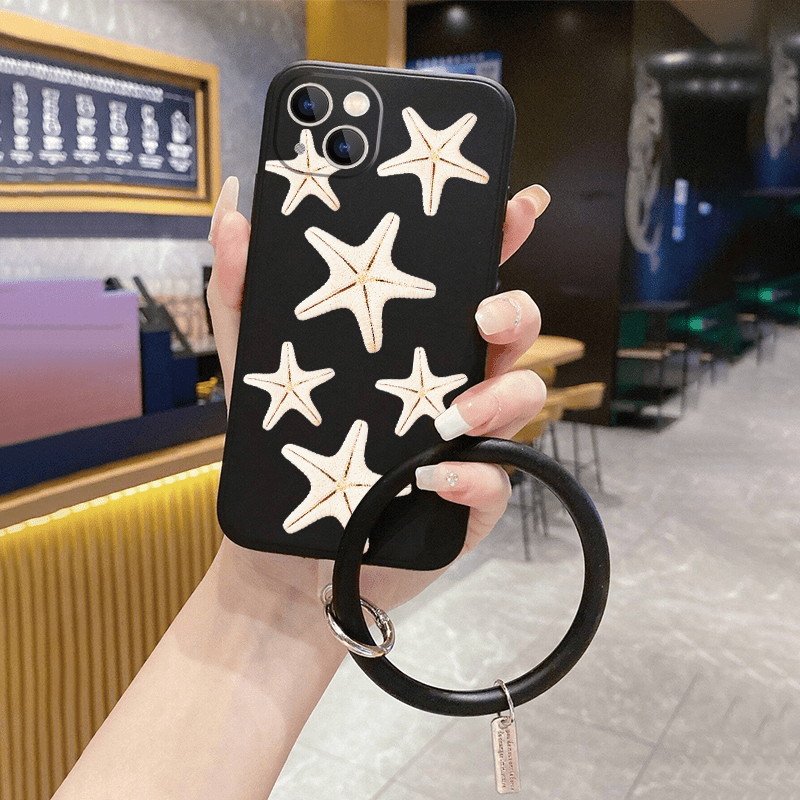 Pentagram Graphic Phone Case With Lanyard For Iphone 11 14 13 12 Pro Max Xr  Xs 7 8 6 Plus Mini Pattern Luxury Matte Silicone Original Shockproof Camera  Lens Protector Soft Cover - Temu