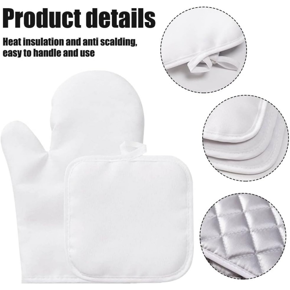 Sublimation Blank Kitchen Oven Glove Mitts Household Cooking