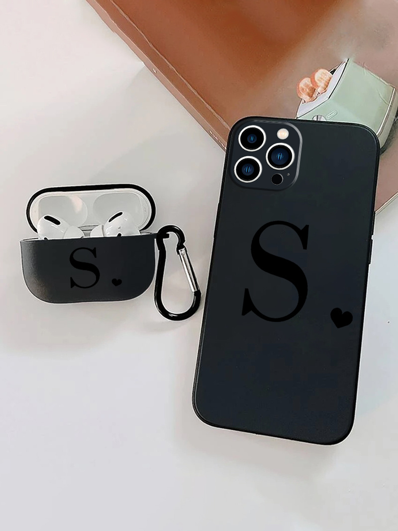 1 Funda Auriculares Pro 1 Funda Tel fono Letra S Temu Mexico