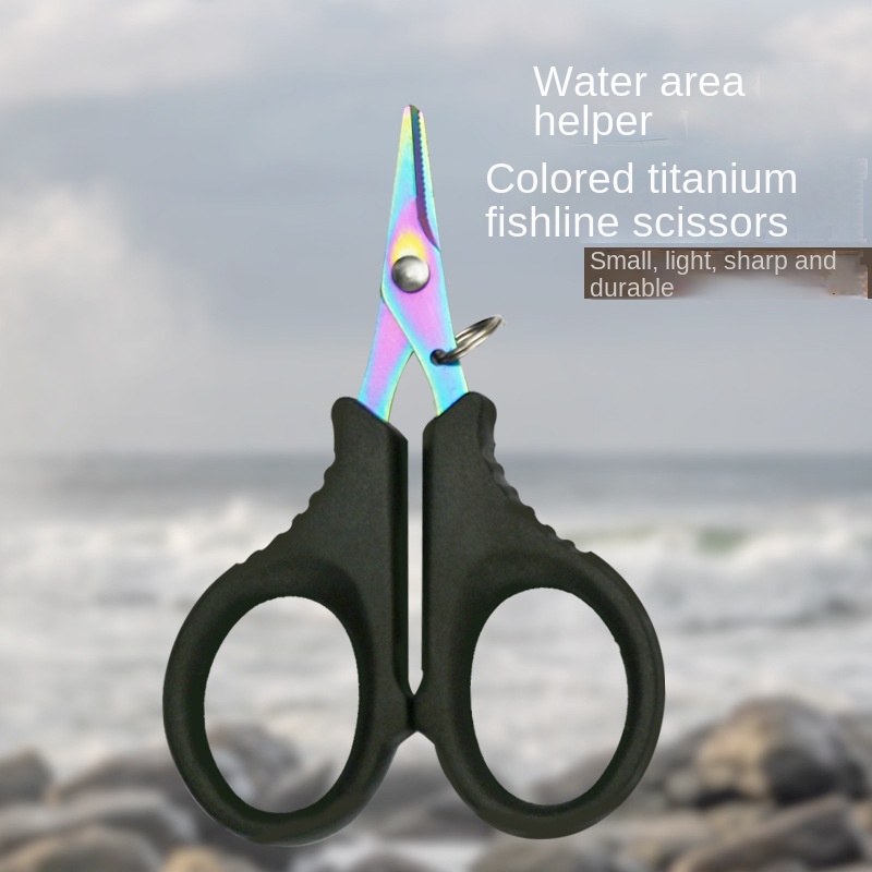 Durable Stainless Steel Folding Fishing Scissors Leather - Temu