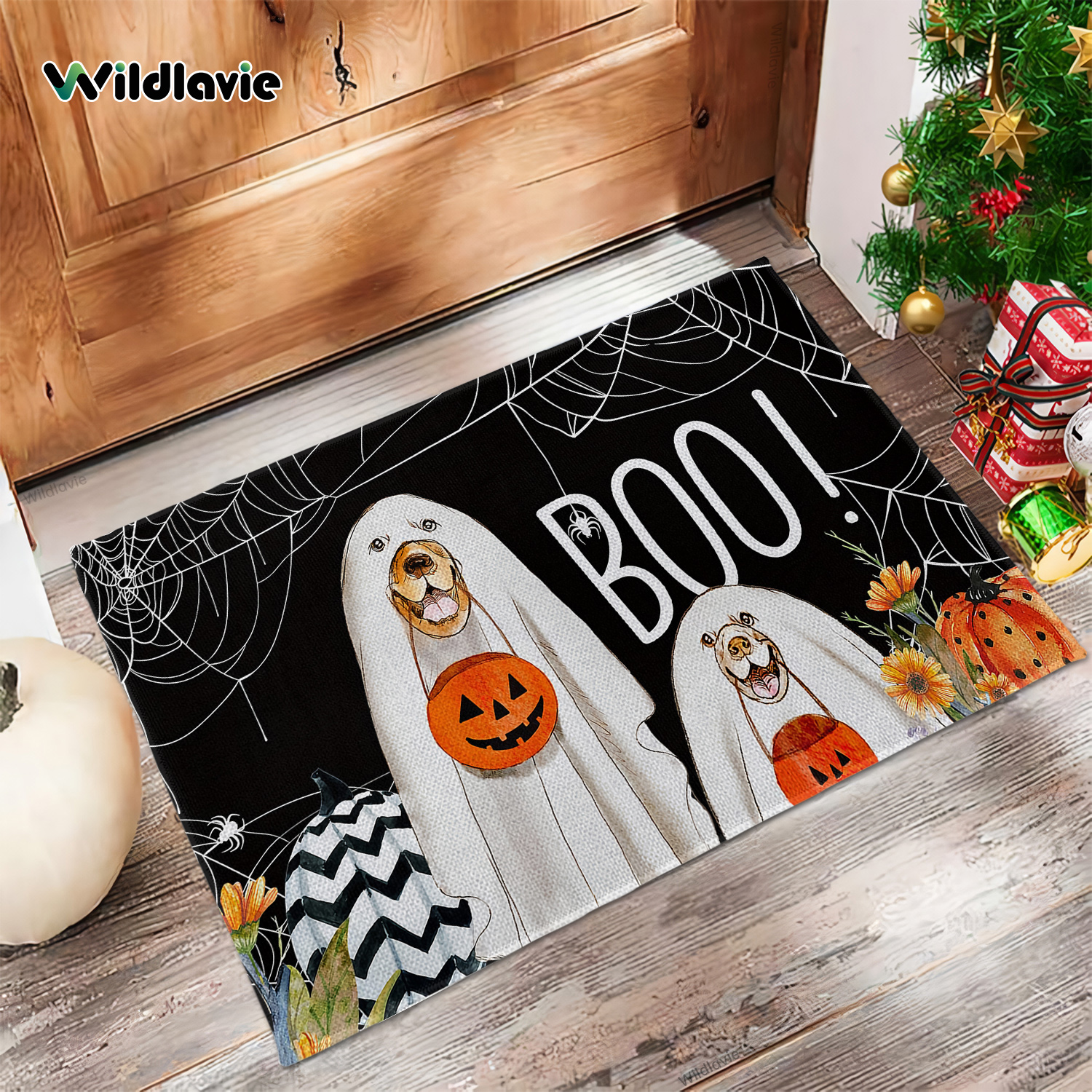 Halloween Doormat, Boo Doormat, Ghost Welcome Mat