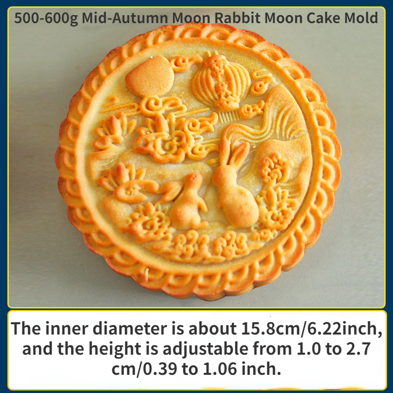 Moon Jade Rabbit Mooncake Mold Pastry Green Bean - Temu