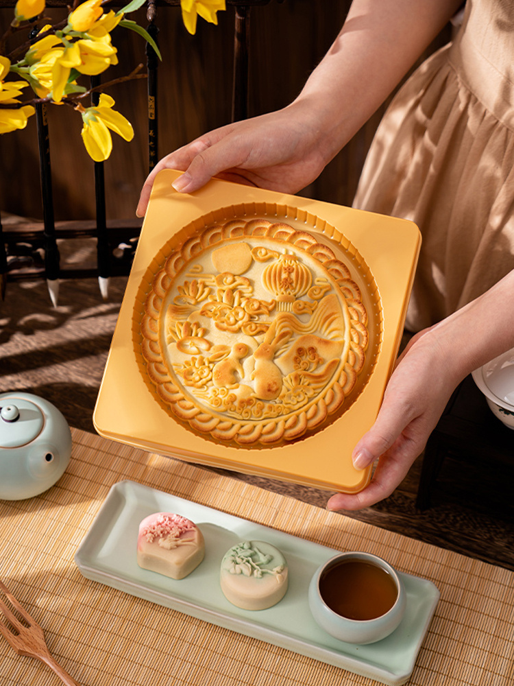 Auspicious Cloud Mooncake Mold, Cookie Stamps Mooncake Mold Traditional  Mid-autumn Festival Moon Cake Mold, Flower Hand Pressure Baking Mold 