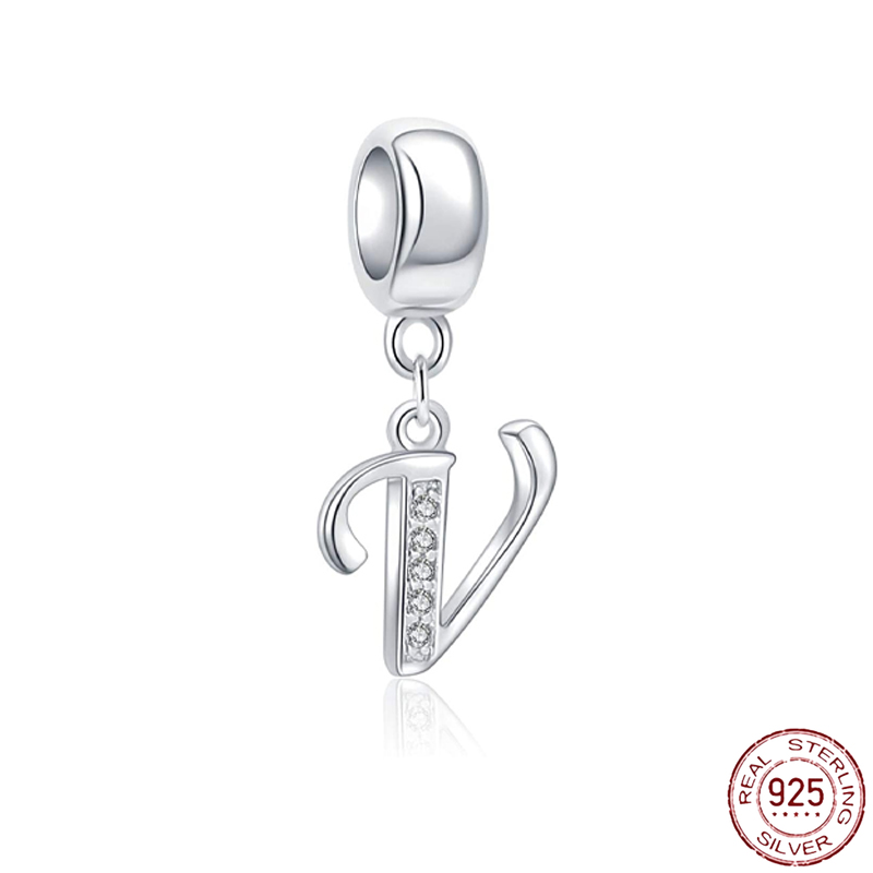 Pandora Letter V Alphabet Charm