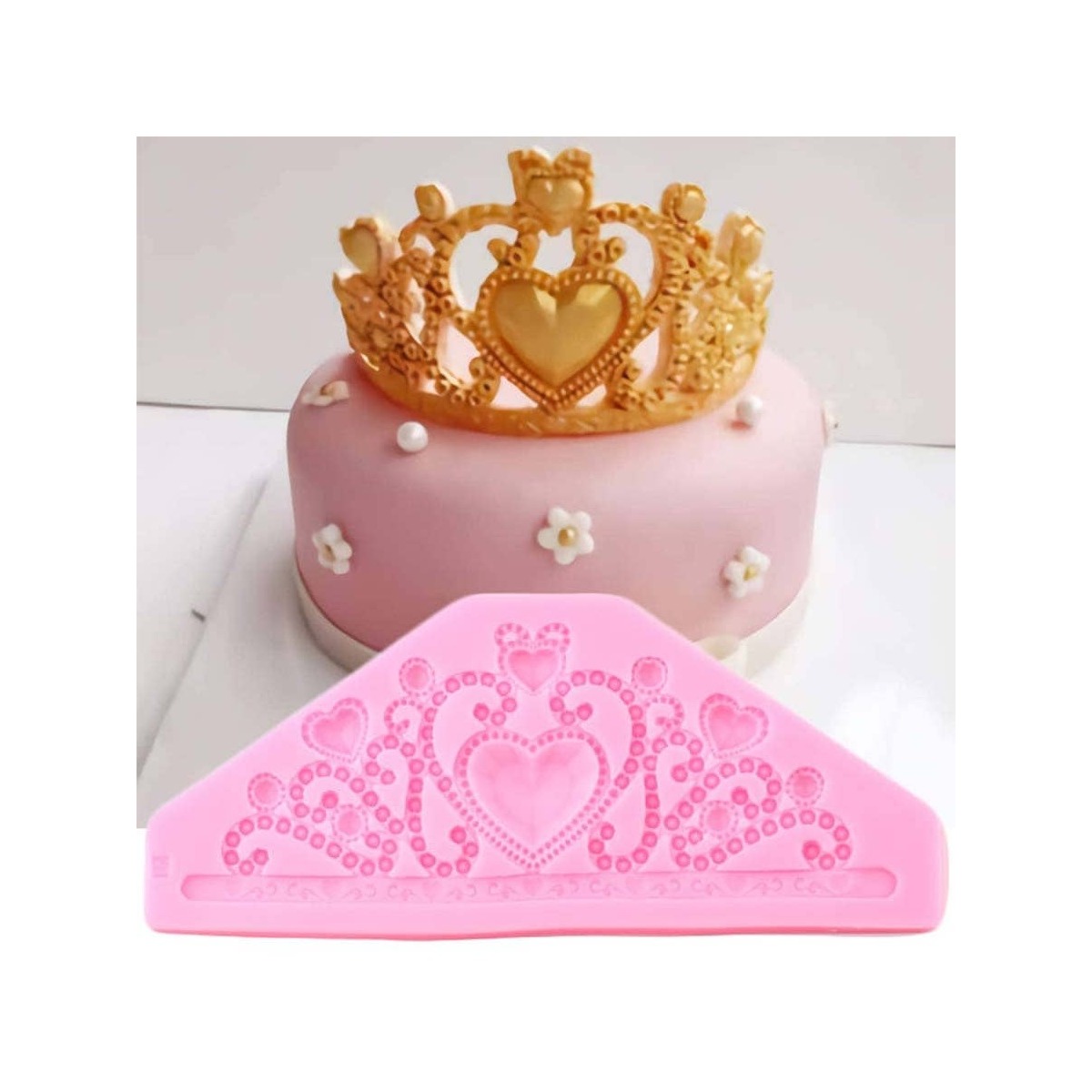  Heart Birthday Cakes Silicone Mold Fondant Cake Mold