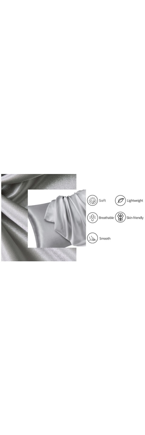 2pcs polyester pillowcase for skin and hair without core   cases soft breathable smooth cooling pillow covers for sleeping details 0