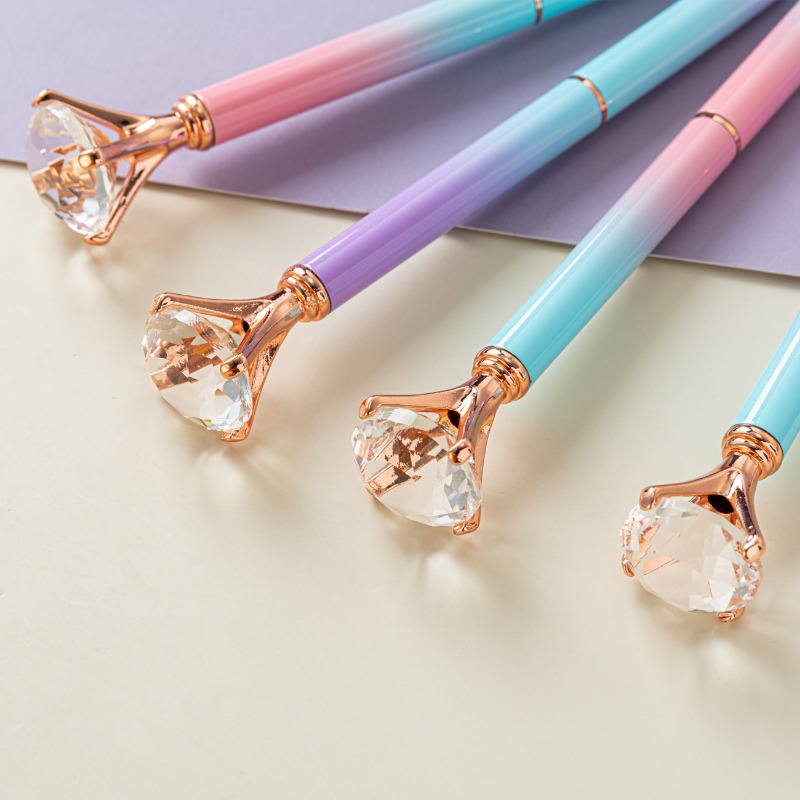 5 pièces Diamant Doré Couleur Métallique Stylos - Stylos À Bille