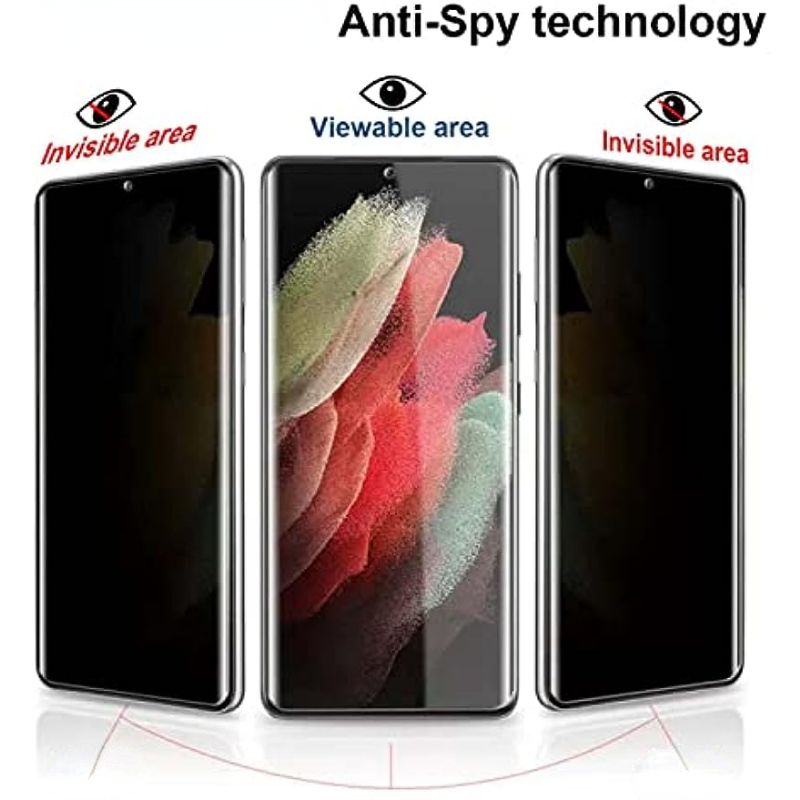 Galaxy S20 Ultra Privacy Screen Protector - Anti Spy Fingerprint