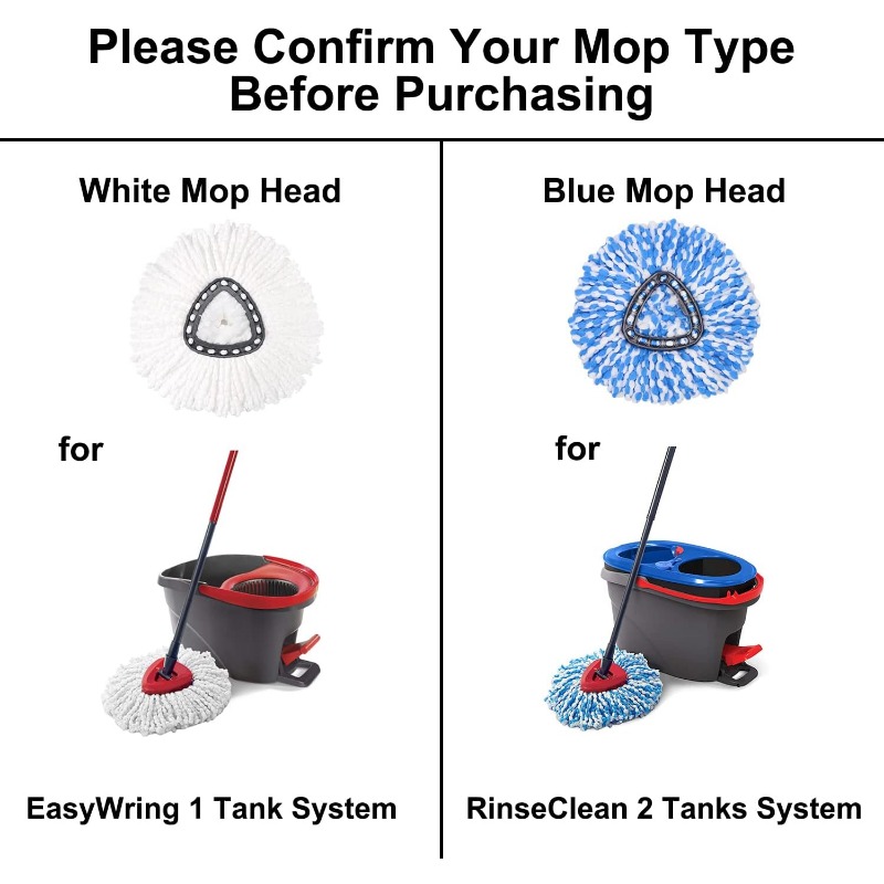 O Cedar EasyWring Microfiber Spin Mop Refill, Size: 1, White