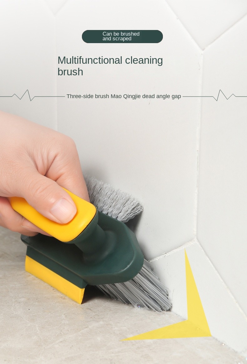 Crevice Cleaning Brush Multi Functional Hard Bristle Hand Held