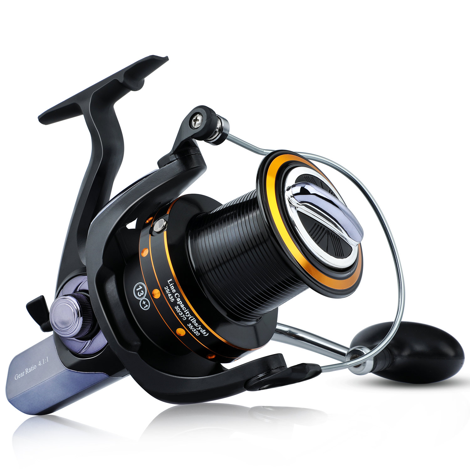 Sougayilang Spinning Reel with Aluminum Spool Ultralight and Smooth 13+1BB Fishing  Reel 