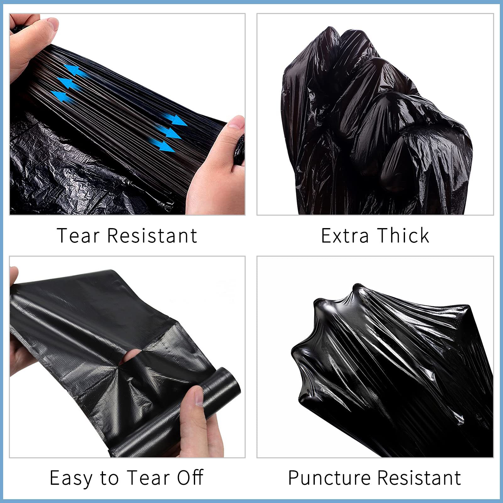 Thick 1.2 Silk Large Yard Trash Bags Thickened Colorful Garbage Bags Large  Thickened Black Home Kitchen Plastic Bags 4gal Tear Free - Temu Netherlands