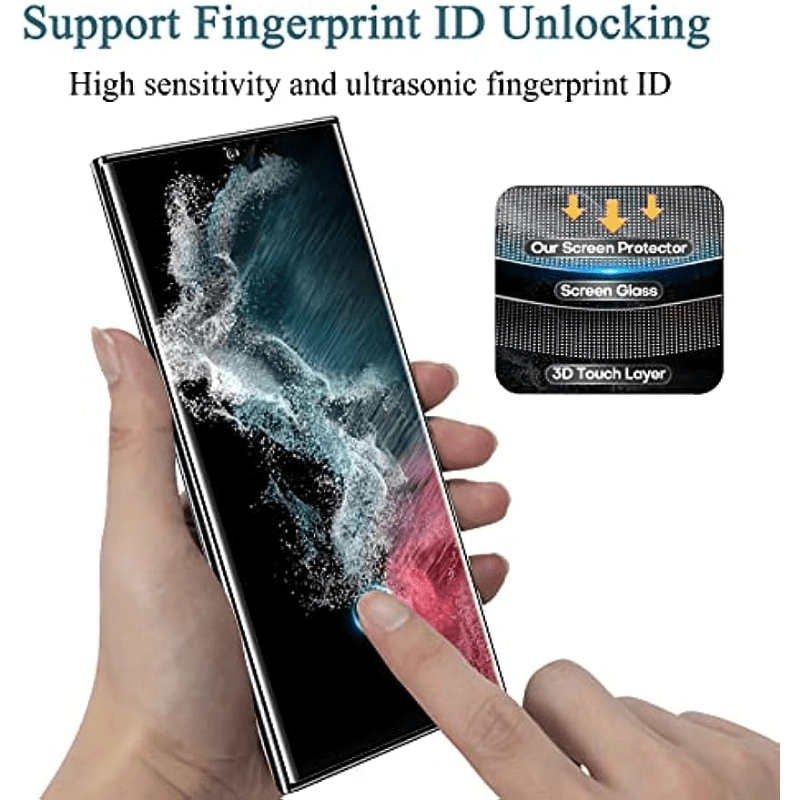 Pour Samsung Galaxy S22 5G Film de verre trempé à 9h de 9h 3D (noir)