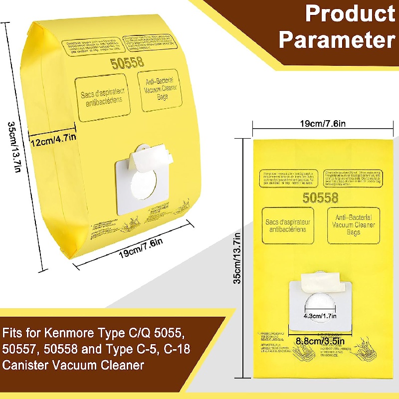 Vacuum Cleaner Bags Replacement Kenmore Canister C q 50555 Temu