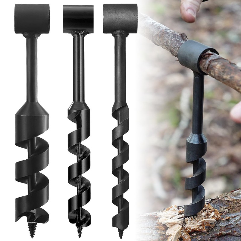 Hard Steel Manual Hand Drill: Multi functional Camping - Temu