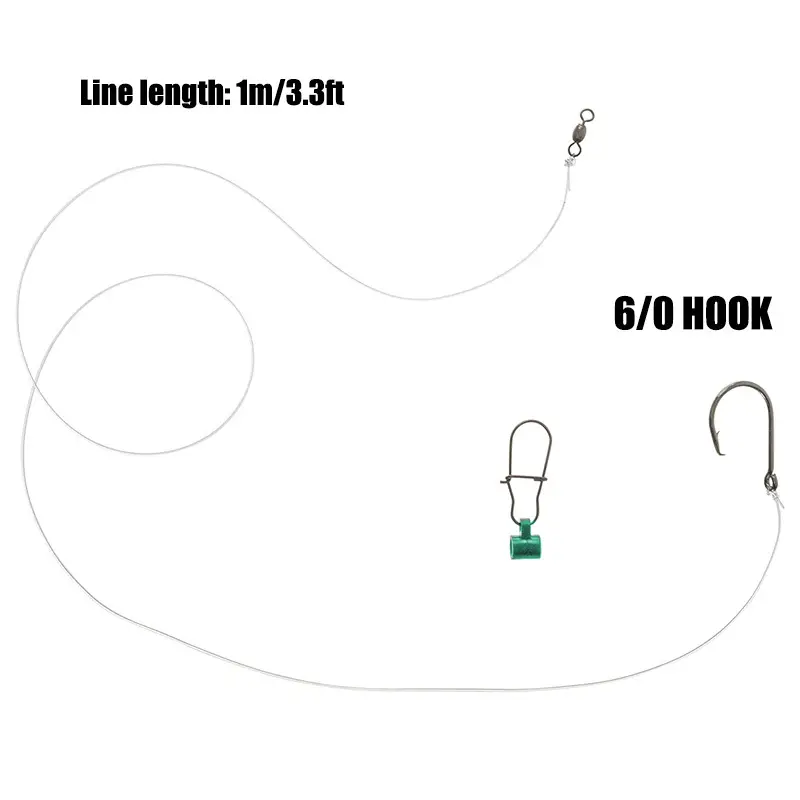 Carbon Steel Slider Rig Circle Hook Fishing Gear - Temu