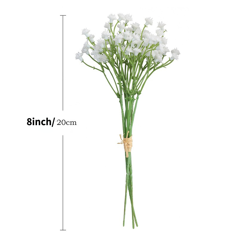 1Pcs White Babies Breath Flowers Artificial Fake Gypsophila DIY Floral  Bouquets Arrangement Wedding Home Decor Artificial