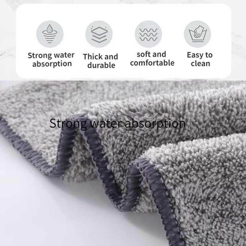 Microfiber Thickened Absorbent Dish Washing Cloth Kitchen Cleaning Tool  Accessories 