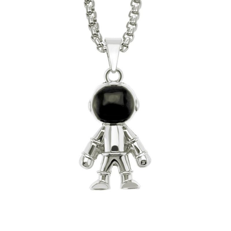 Robot Pendant Necklace Astronaut Alien Charm Necklaces For Women