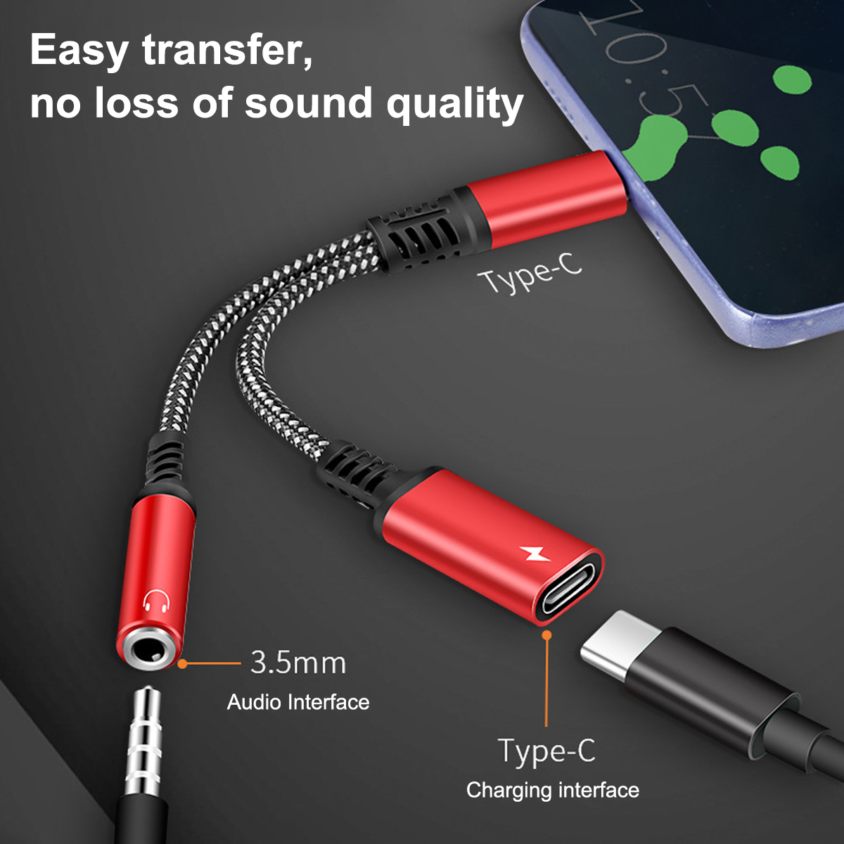 Adaptador Auriculares Tipo C Conector Usb Audio Interfaz - Temu Chile