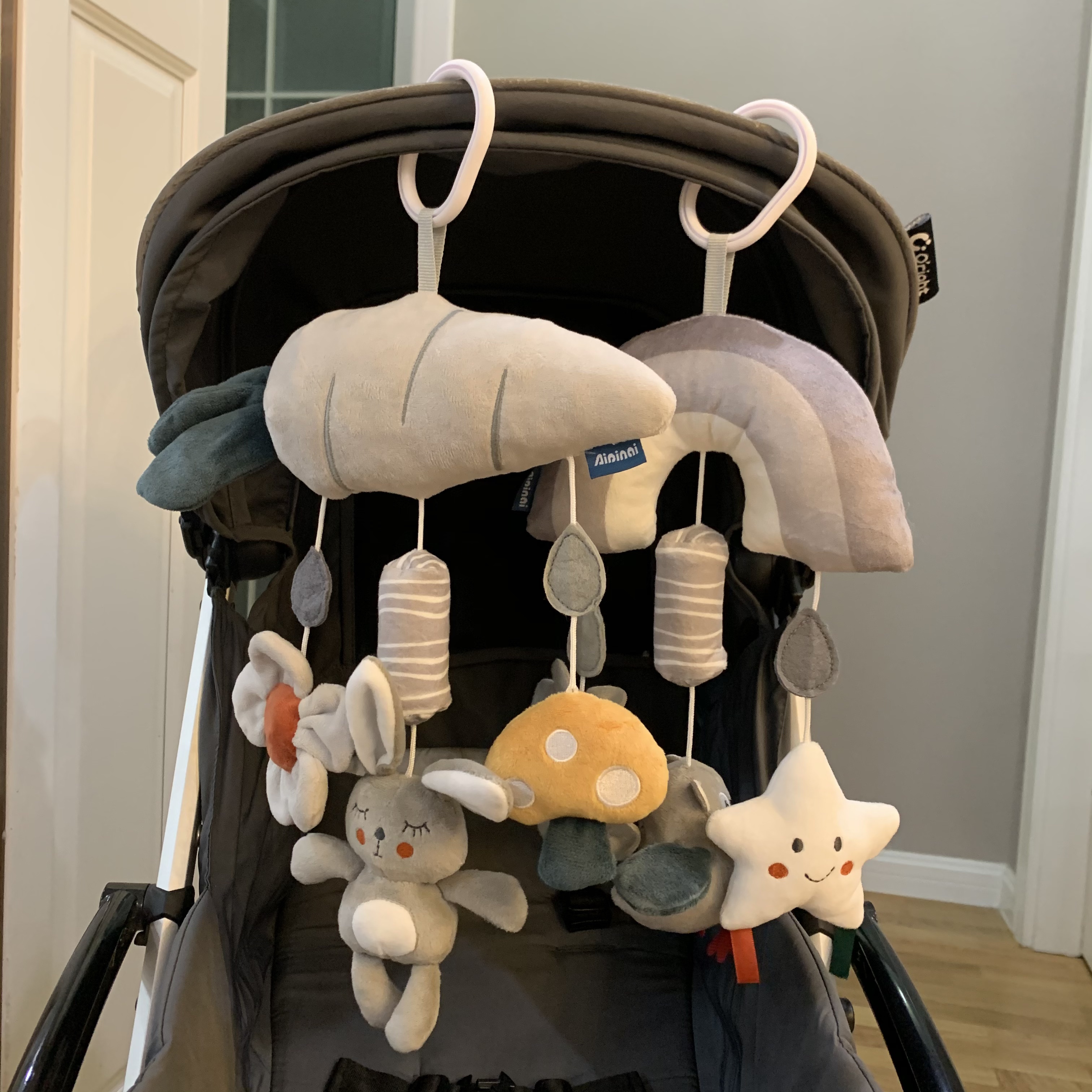 Mobile musical bébé - Mobile Bébé sonore - Éléphant - Cadeau de maternité  