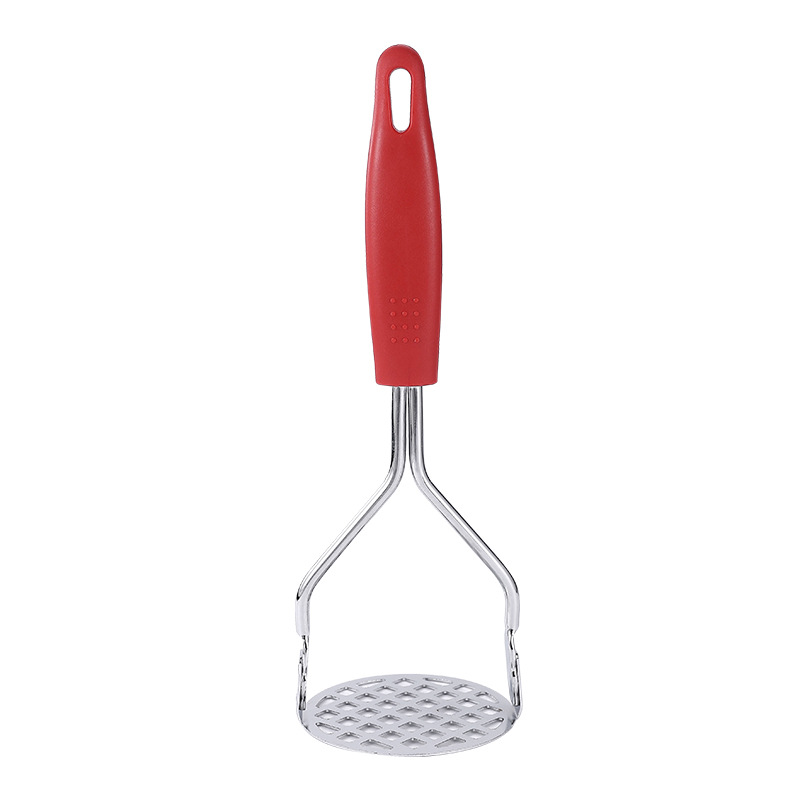  Press Kitchen Fruit Potato Masher Crusher Hand Tool for Making  Mashed Potatoes Vegetables Stainless Steel Red (Red): Home & Kitchen