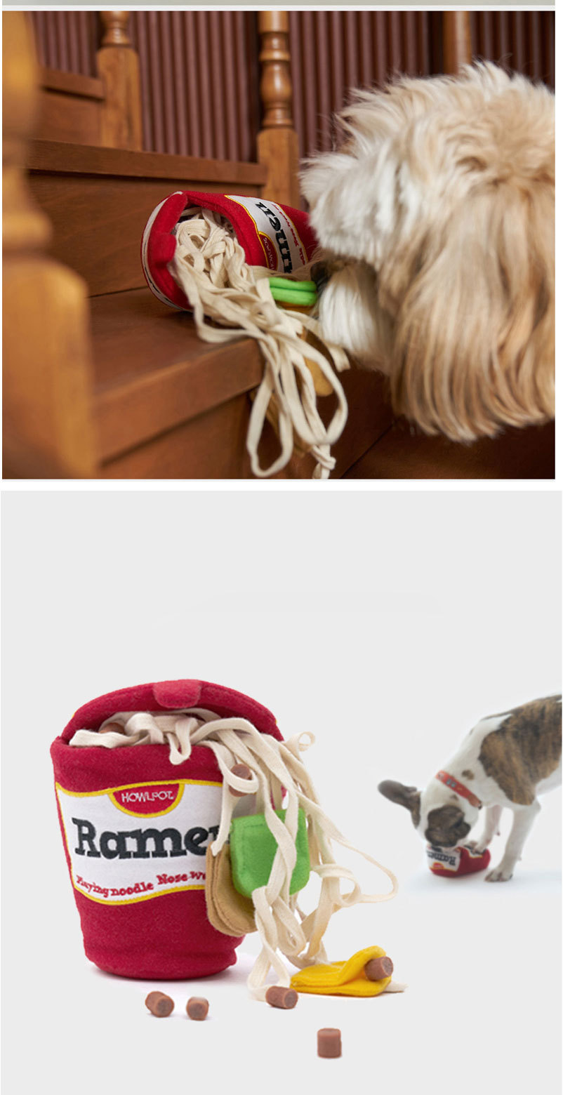 Pet Ramen Design Plush Toy Interactive Sniffing Toy For Dog - Temu