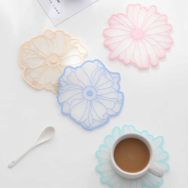 Heat Resistant Silicone Placemat With Embossed Flower Design - Temu