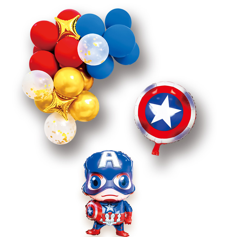 Set Di Kit Di Palloncini Capitan America Con Licenza Ufficiale Da 50 Pezzi,  Palloncini Colorati Per Feste Di Compleanno, Perfetti Per Natale,  Halloween, Lauree, Fidanzamenti - Temu Italy