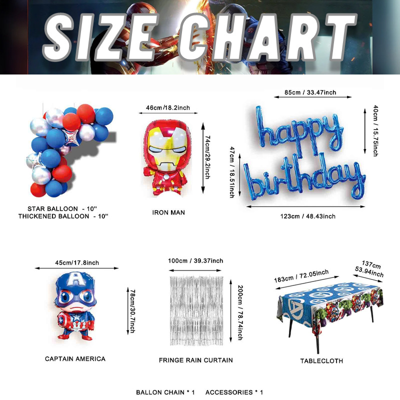 47pcs Officially Licensed Captain America Balloon Kit Set Perfect Christmas  Halloween Graduations Engagements - Toys & Games - Temu