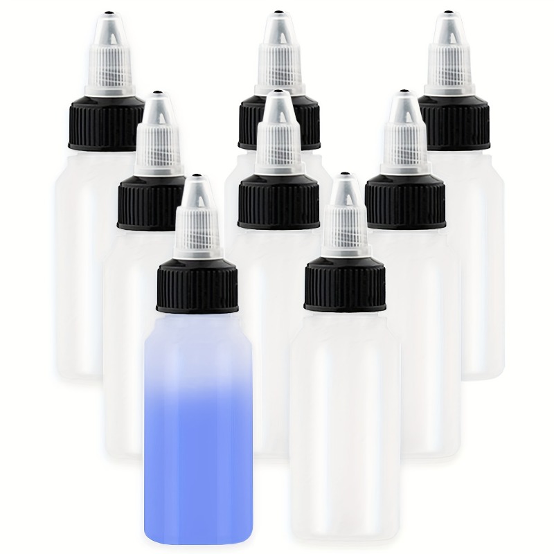 Clear Dispensing Bottles Round Plastic Squeeze Bottle With - Temu