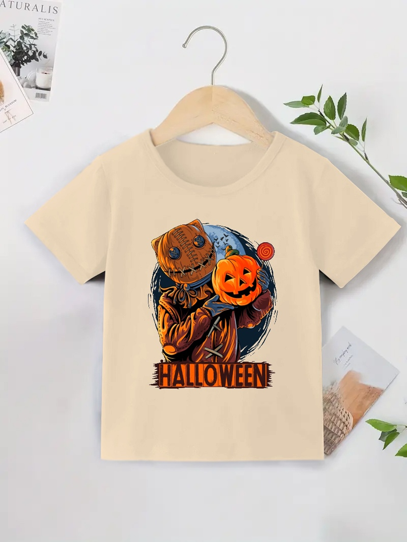 Happy Halloween Print T Shirt Tees For Kids Boys Casual Short