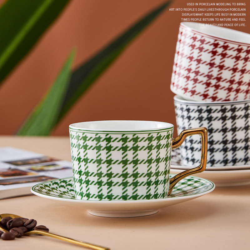 Vintage Teacup And Saucer Elegant Flower Pattern Coffee Mug - Temu