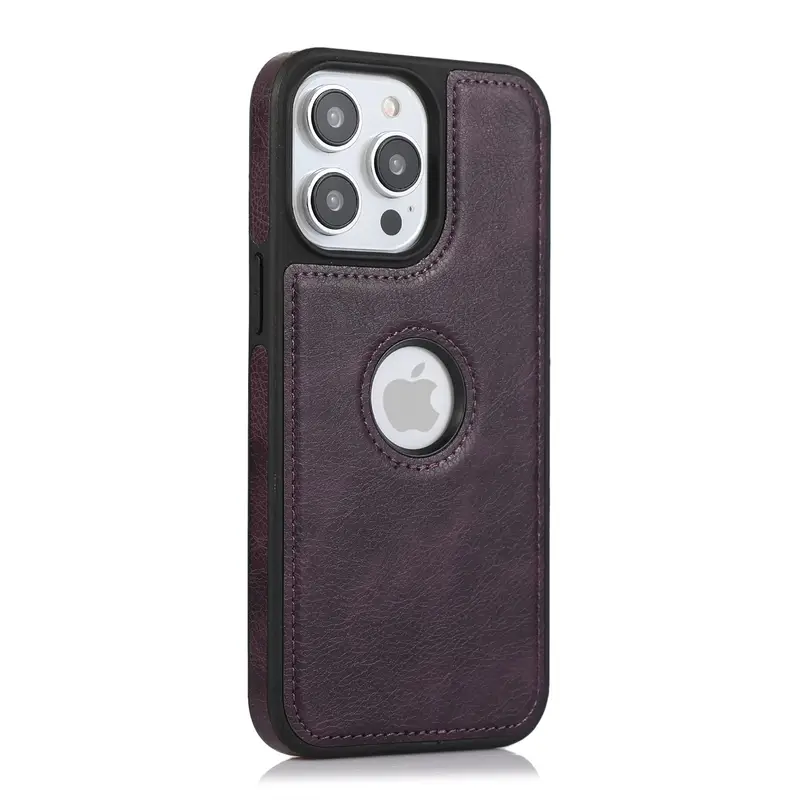 iPhone PU Faux Leather Back Case