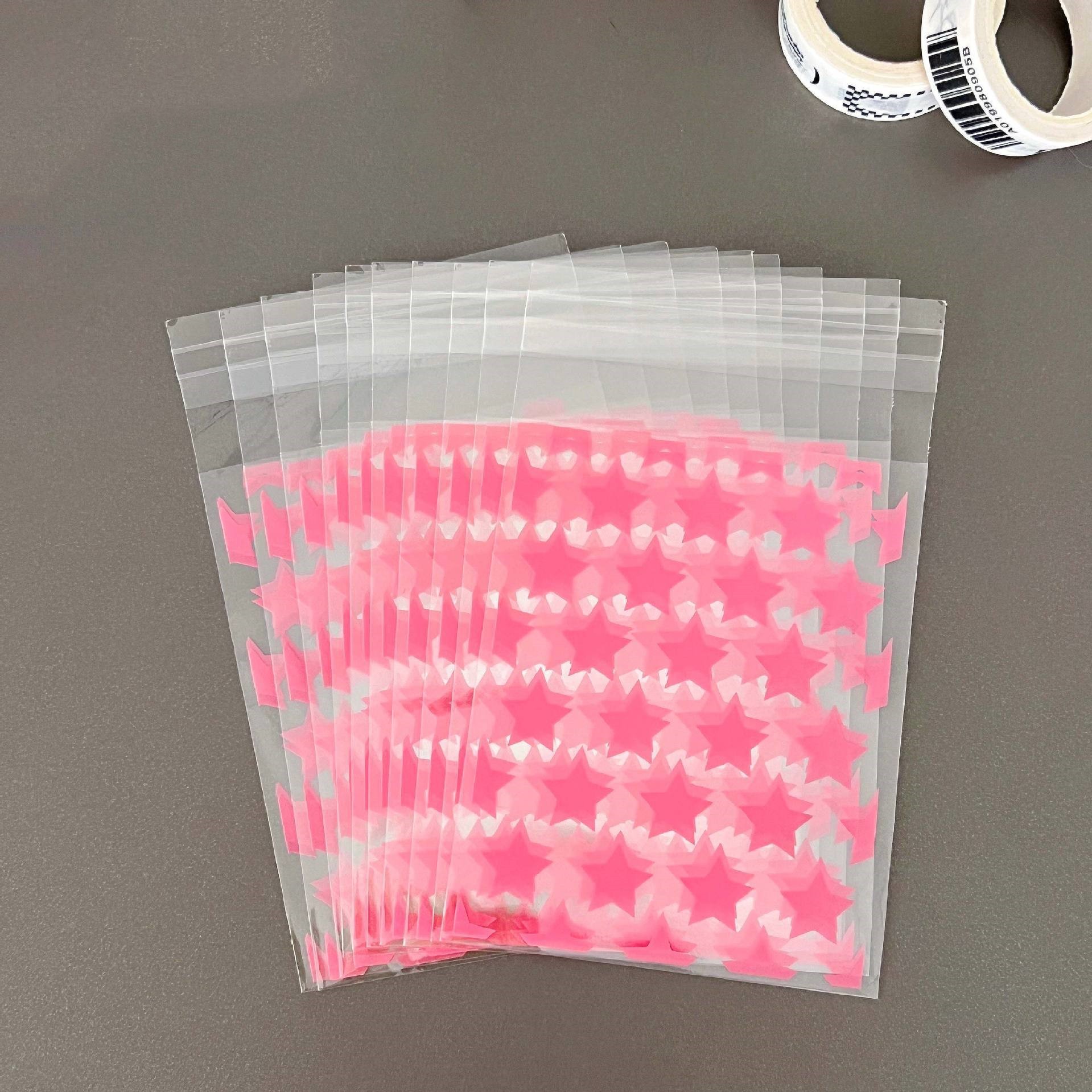 10pcs Self Adhesive Treat Bags - Cookie Cake Chocolate Candy Snack Wrapping