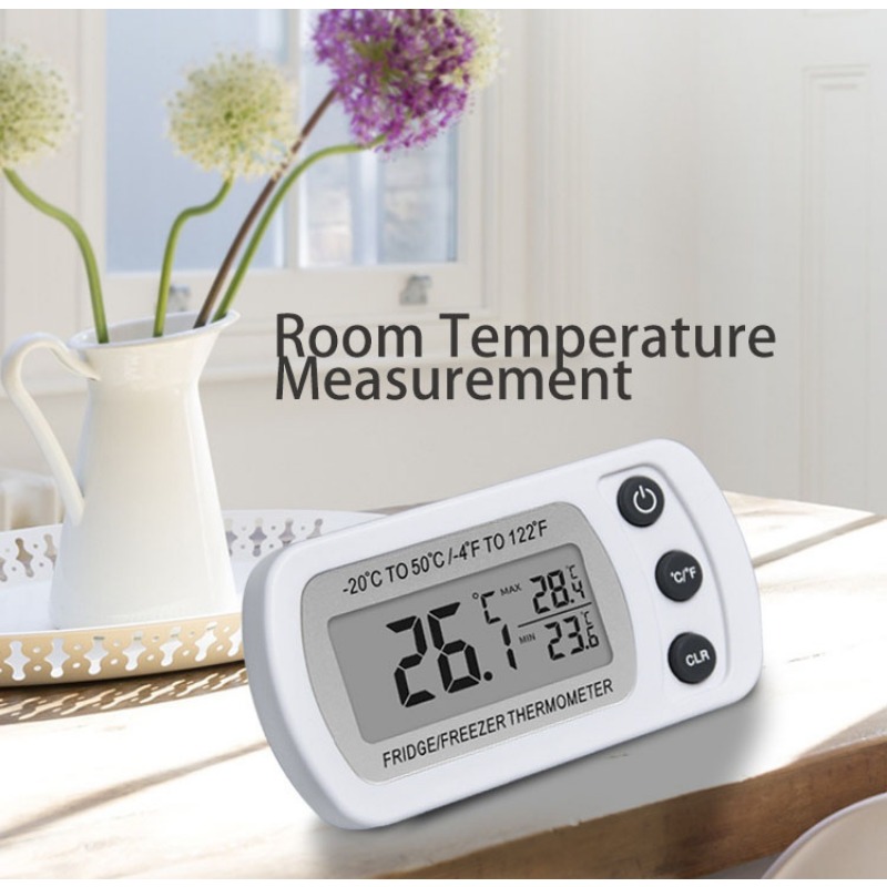 LCD adhesive refrigerator thermometer