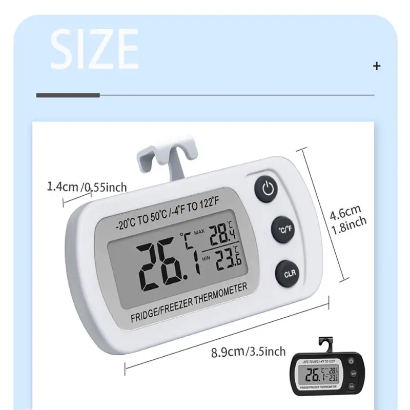 1 PC Reptile Terrarium Thermometer Hygrometer Digital Display Pet