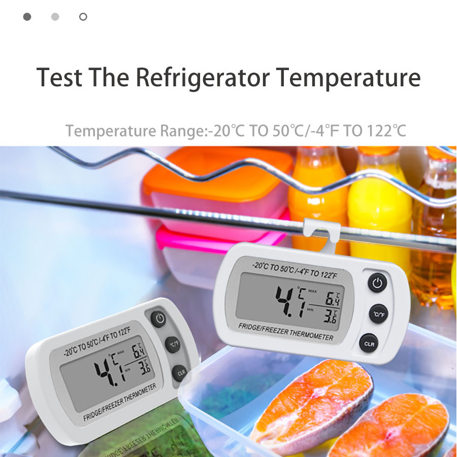 LCD adhesive refrigerator thermometer