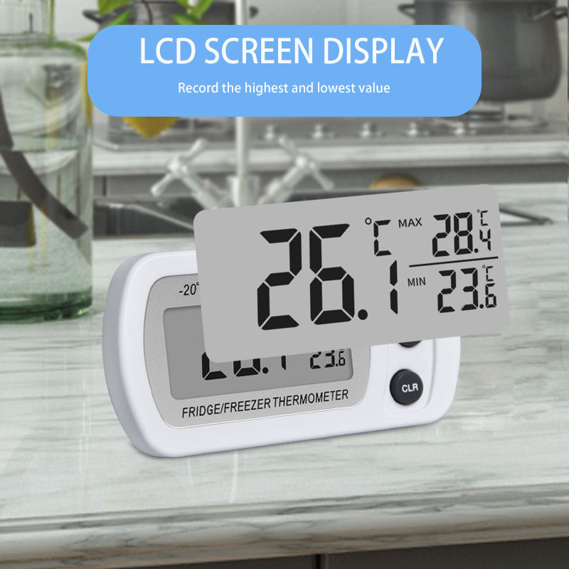 2PCS LCD Display Refrigerator Thermometer Digital Fridge Freezer